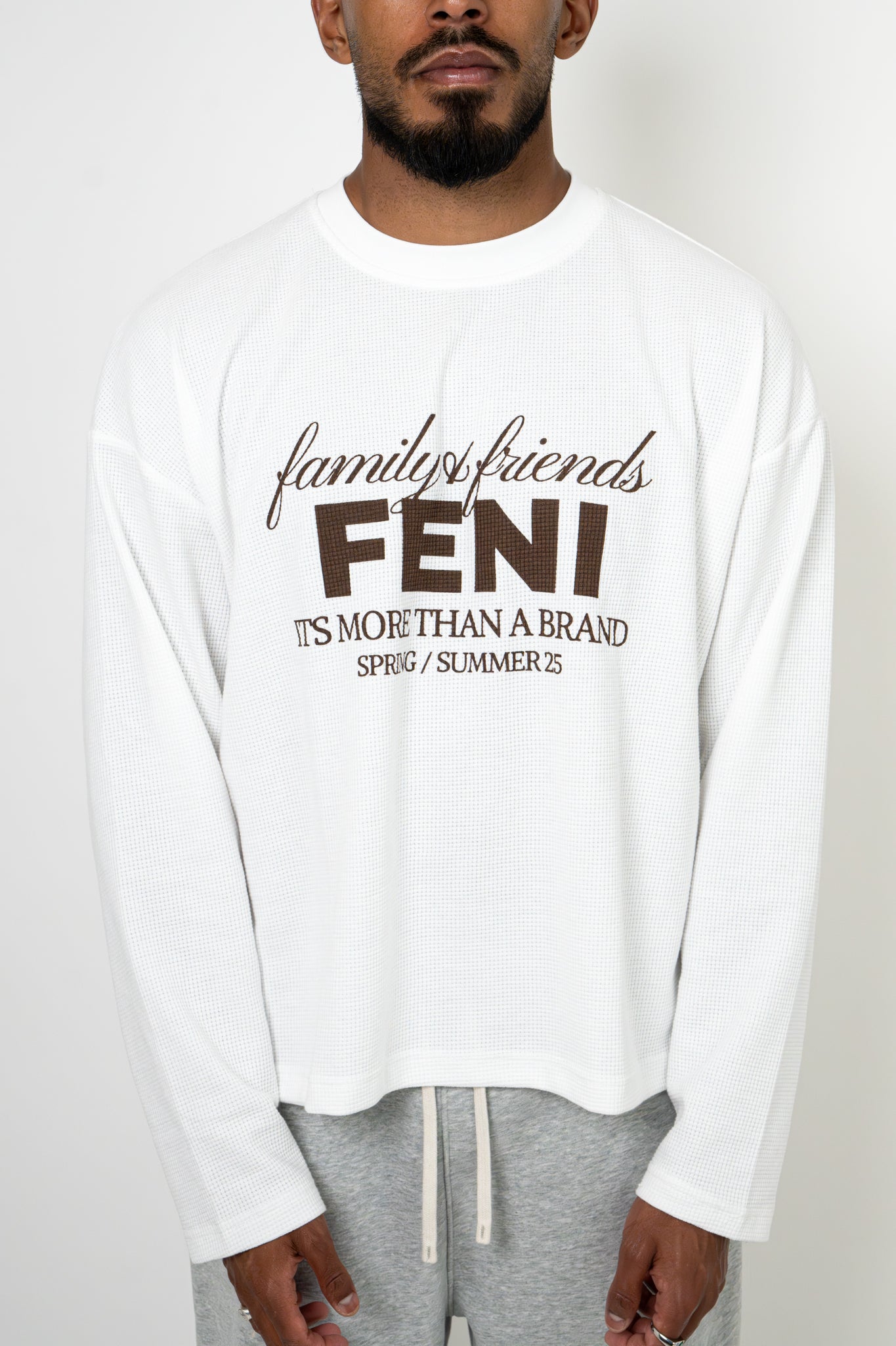 LONG SLEEVE WAFFLE