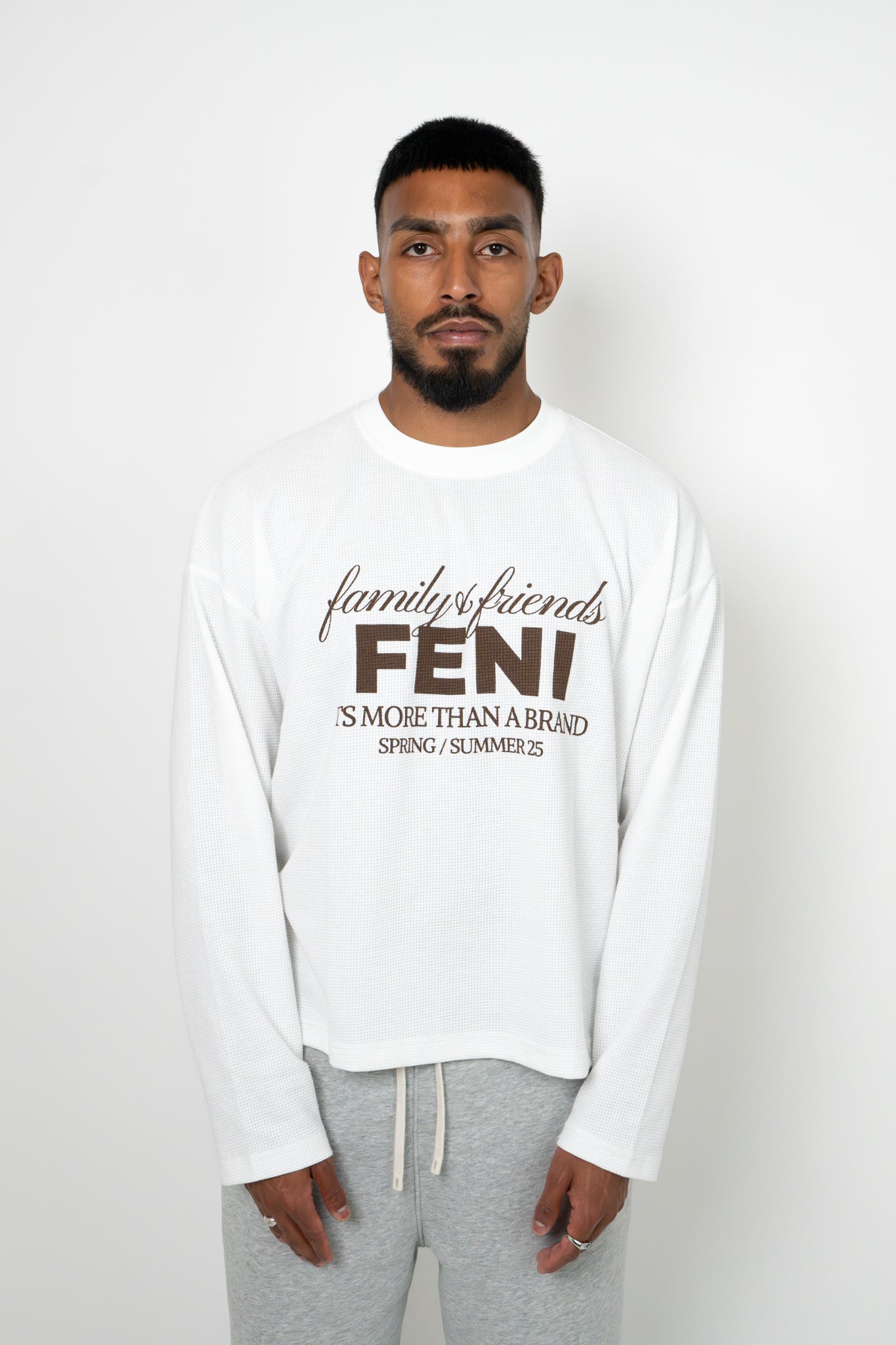 LONG SLEEVE WAFFLE