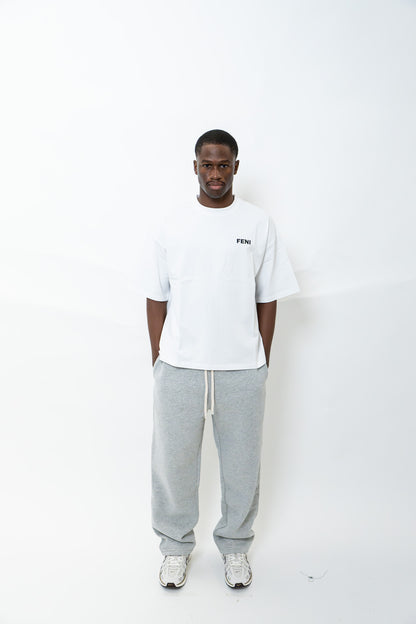 WHITE BOXY T-SHIRT