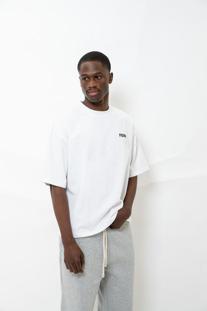 WHITE BOXY T-SHIRT