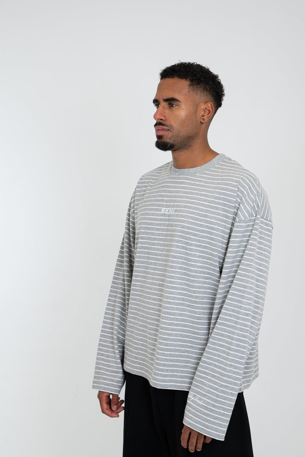 Grey Striped Long Sleeve