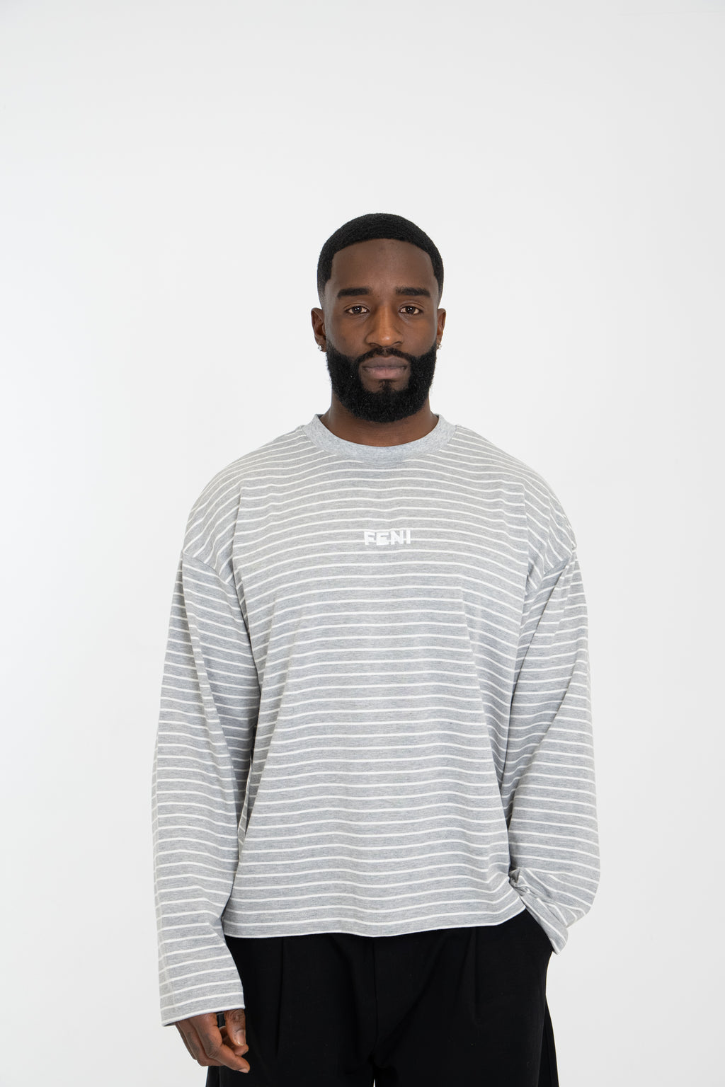 Grey Striped Long Sleeve