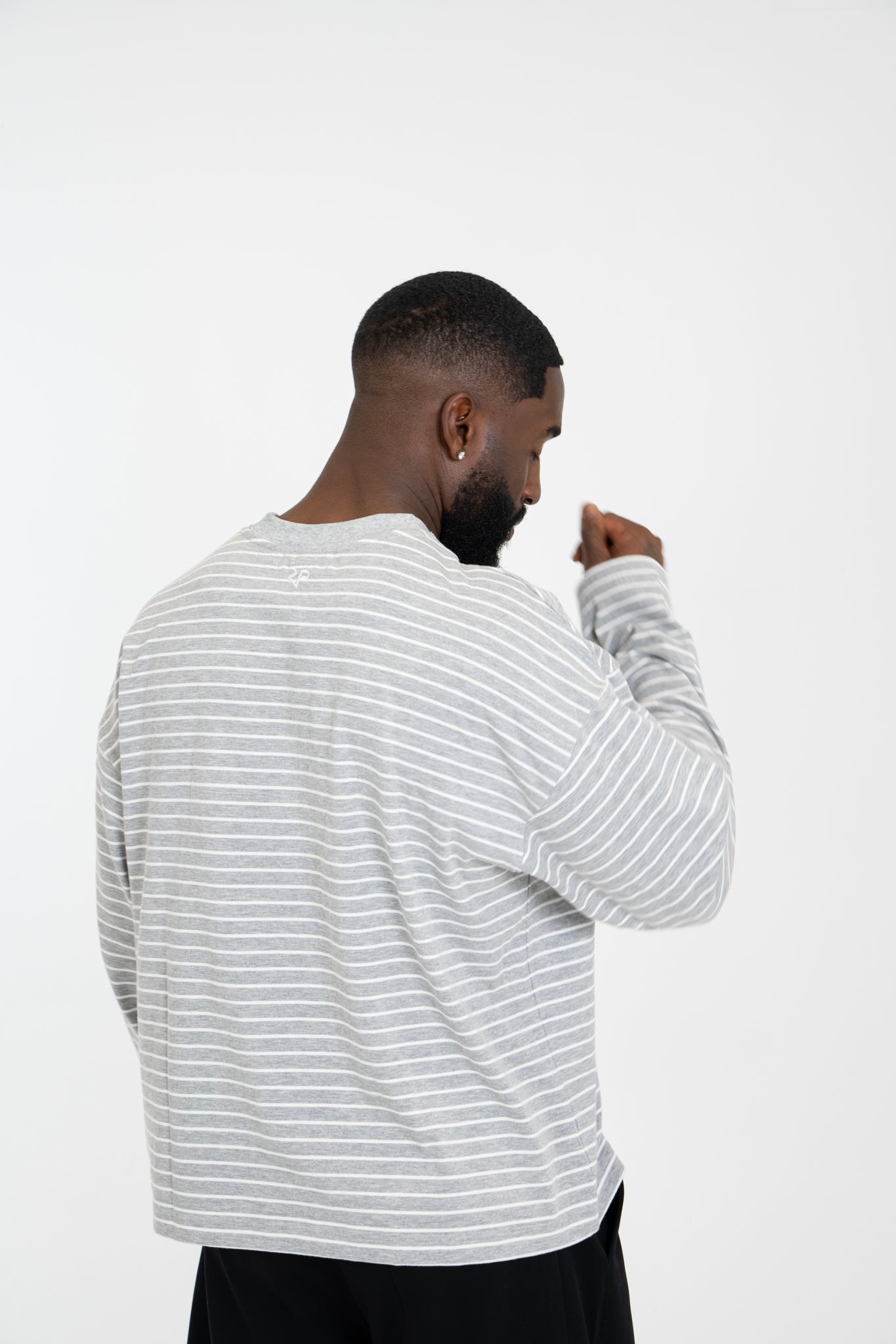Grey Striped Long Sleeve