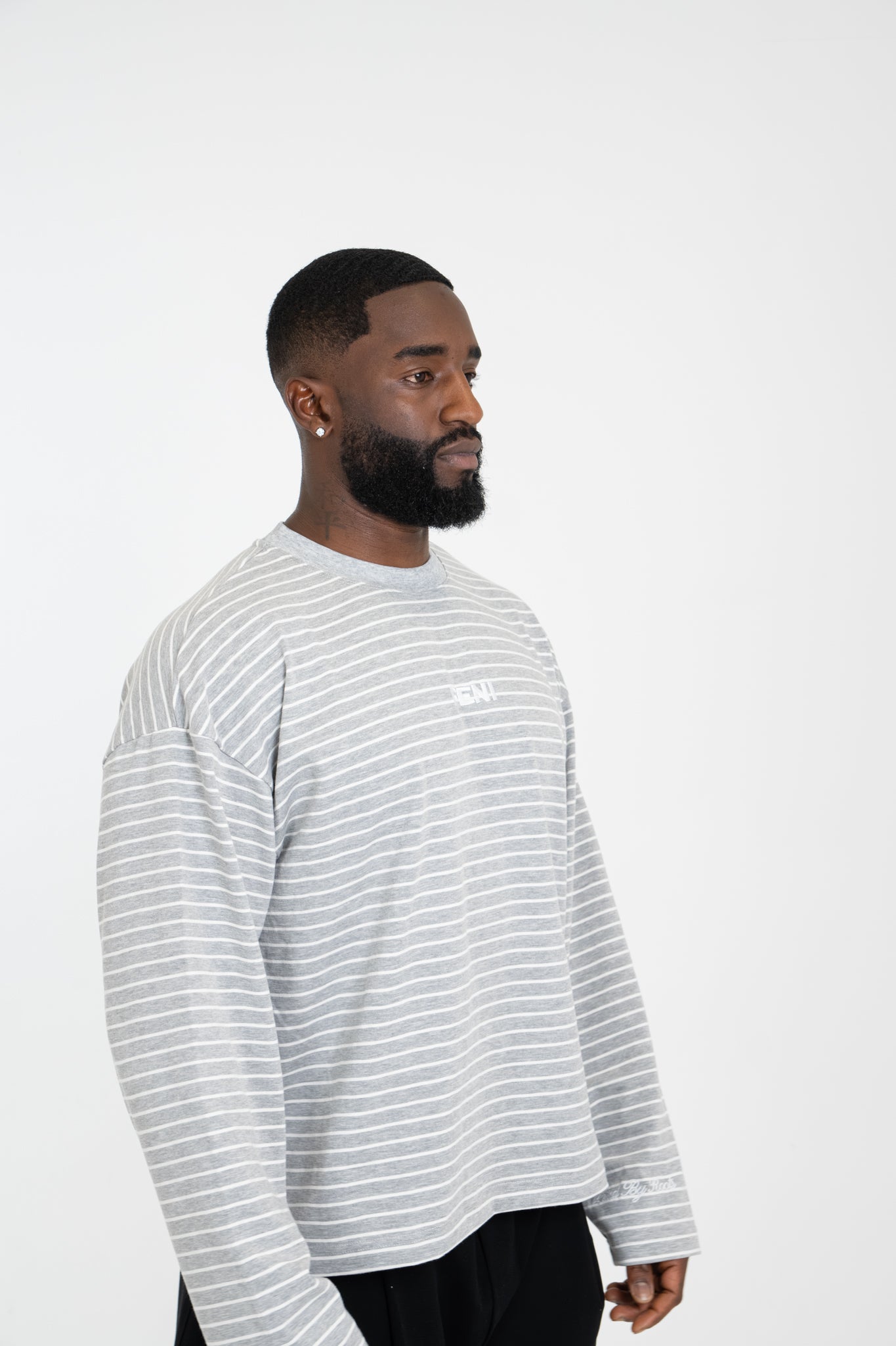 Grey Striped Long Sleeve