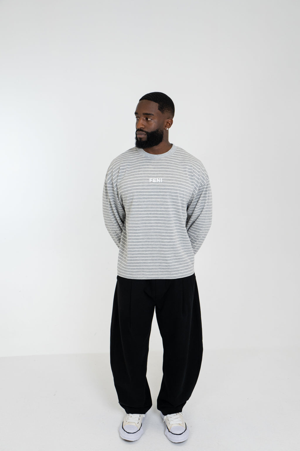 Grey Striped Long Sleeve