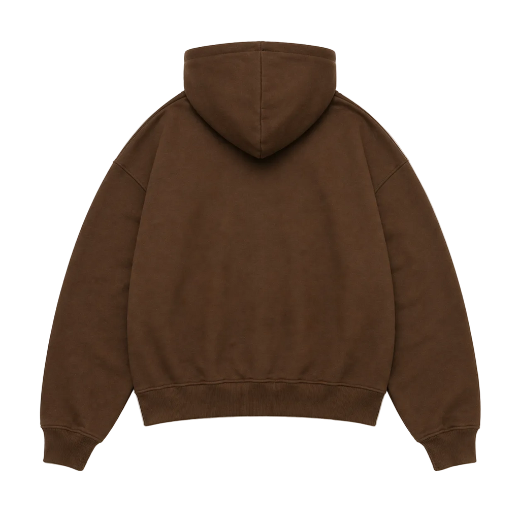 Espresso Double Zip Hoodie