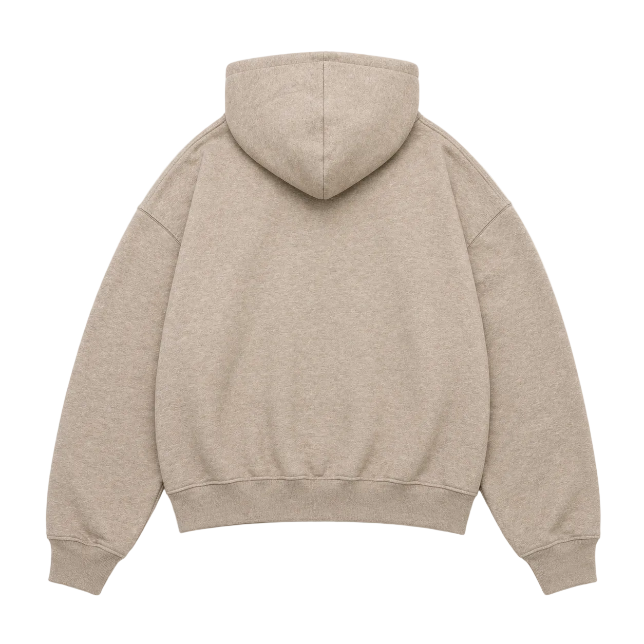 Oatmeal Double Zip Hoodie